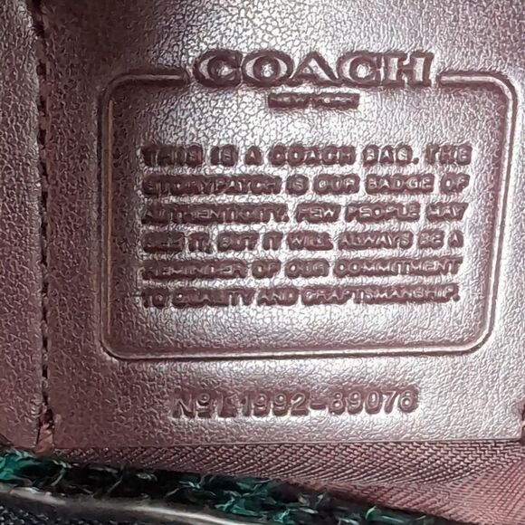 COACH Dalton ♣️Black Color Block Suede/Leather Turquoise& Black Snake Detail - Picture 12 of 17